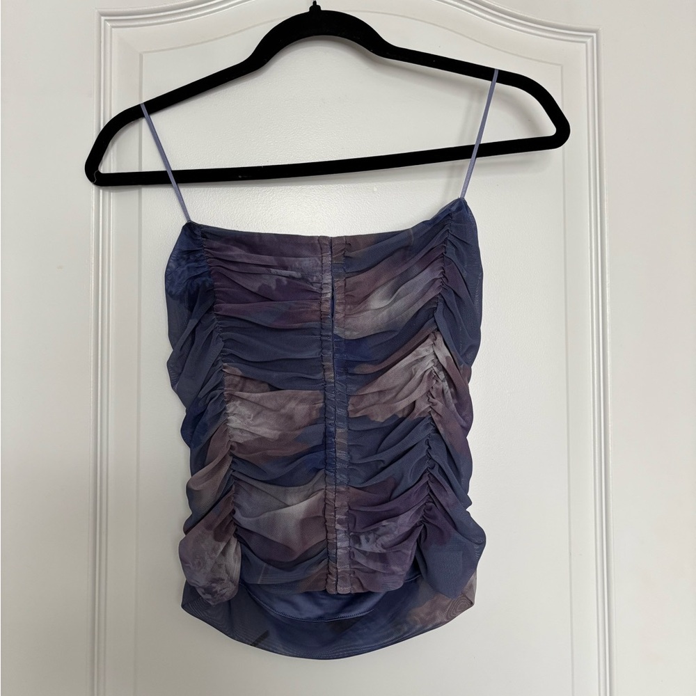 Dynamite Purple Ruched Tube Top